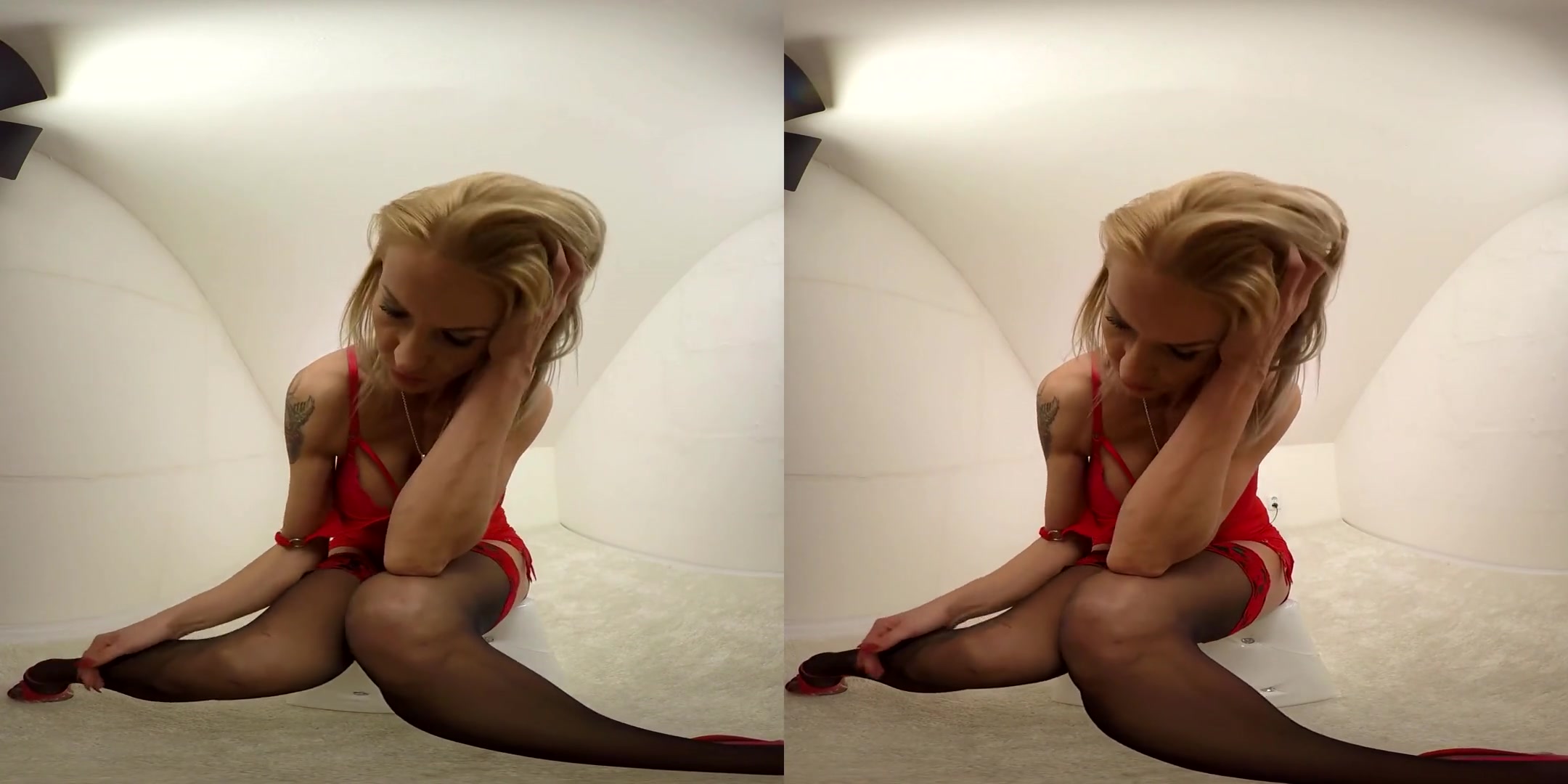 Andy BravoModelsMedia in Andy Gets Out of Lingerie and Gets Off - BravoModelsMedia
