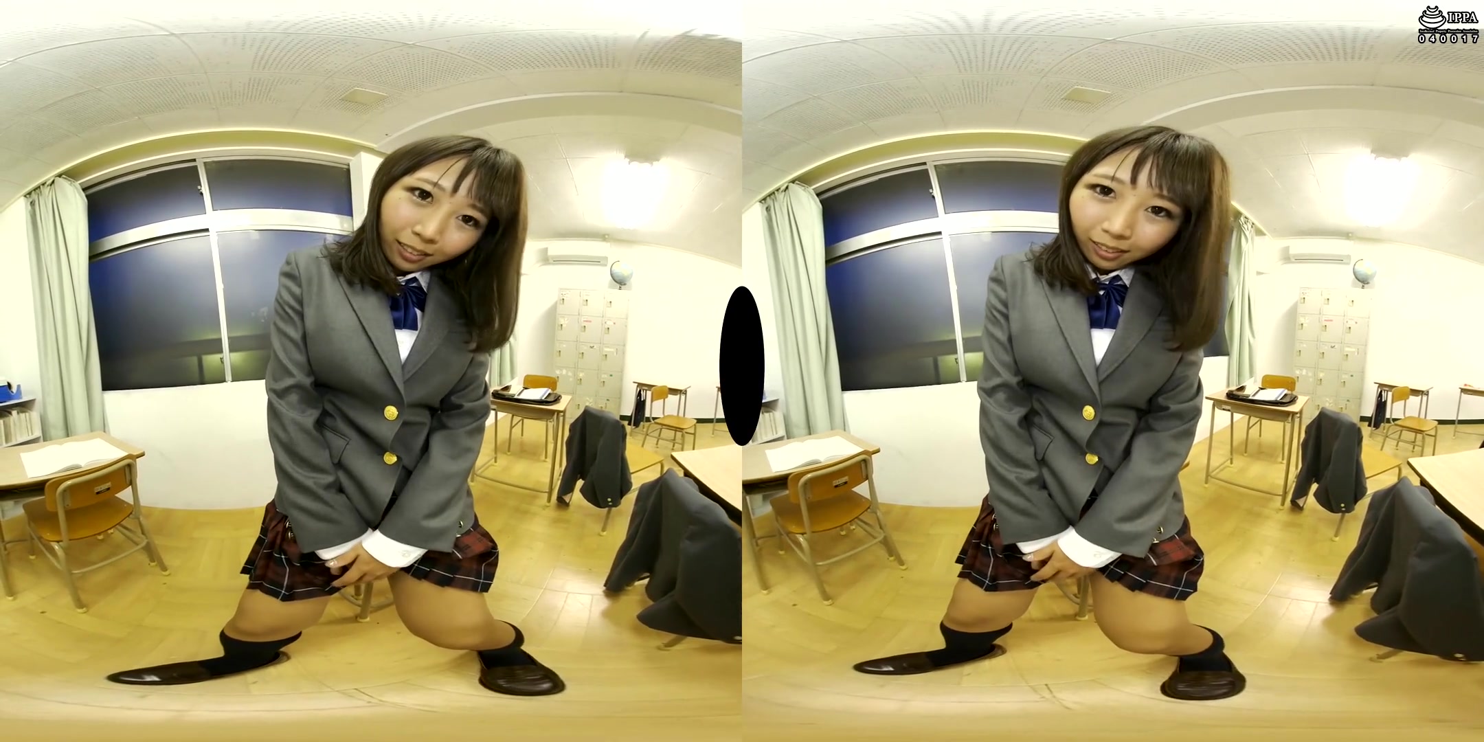 Uniform Upskirt VR 1 - PetersMAX