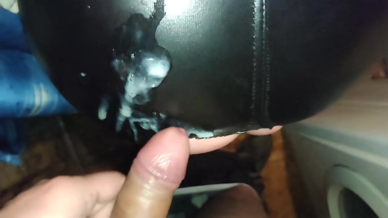 Of Cum On Horny Mommys Black Leather Pants