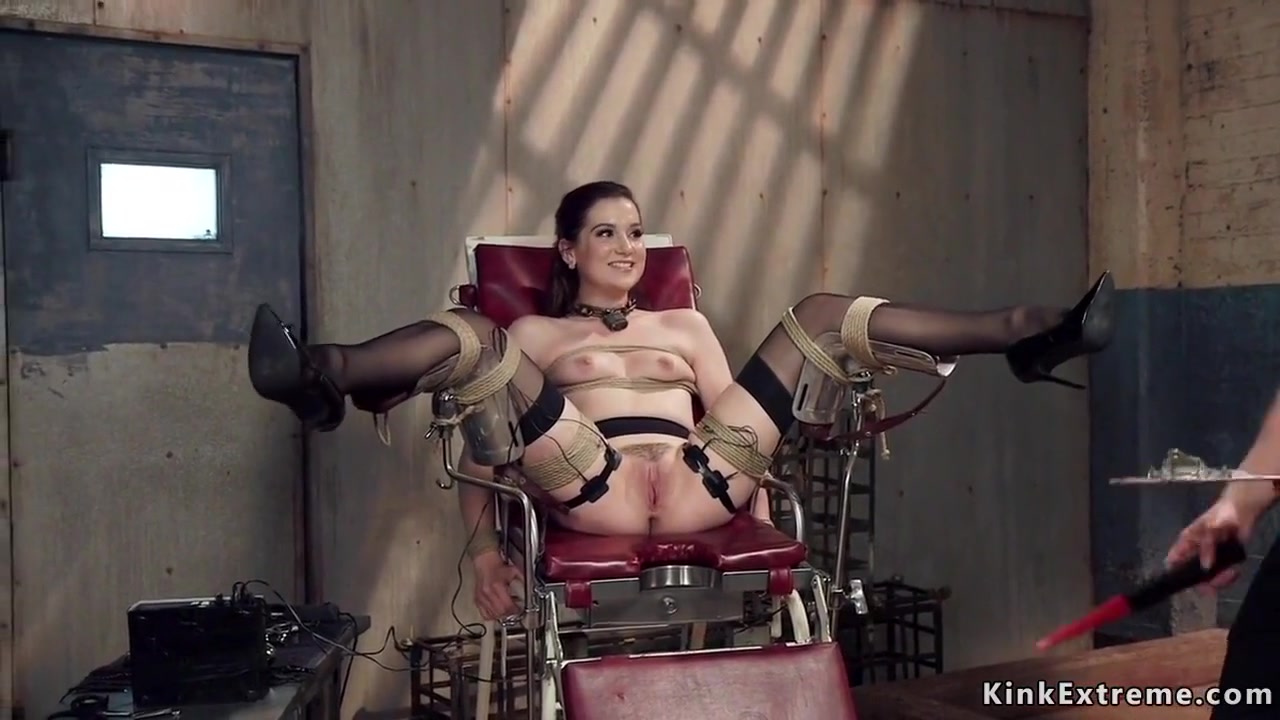 Brunette teen 18+ Tied In Gyno Chair - Kasey Warner