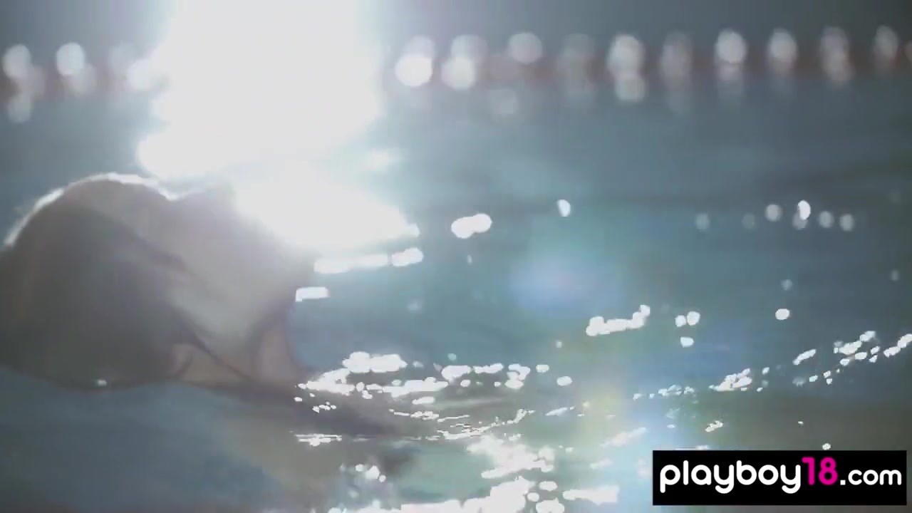 Vi Shy - Steamy Swimmer Posing On The Starting Block