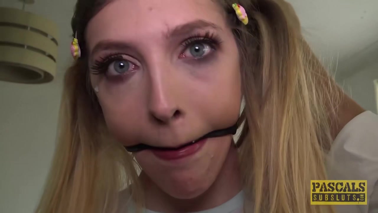Sub Rhiannon Ryder dominated and left with mouthful of cum