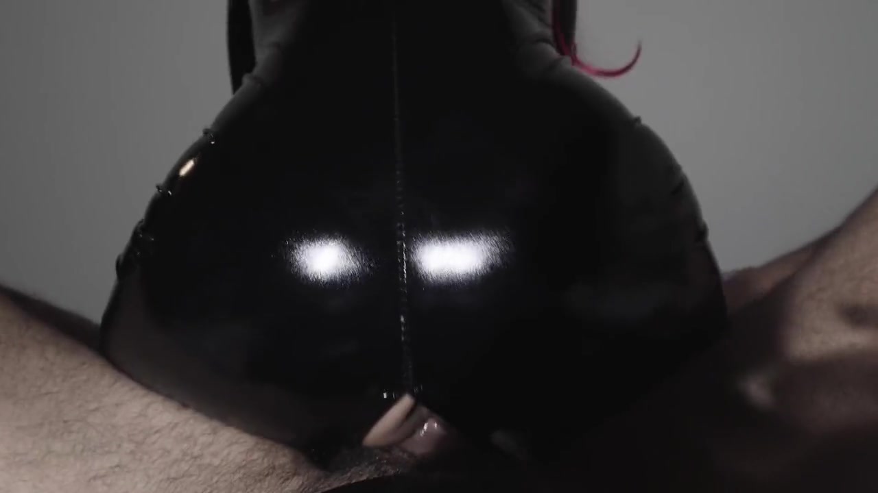 I Ride Him In Reverse In My Latex Suit But My Pussy Is Too Tight And He Cant Resist