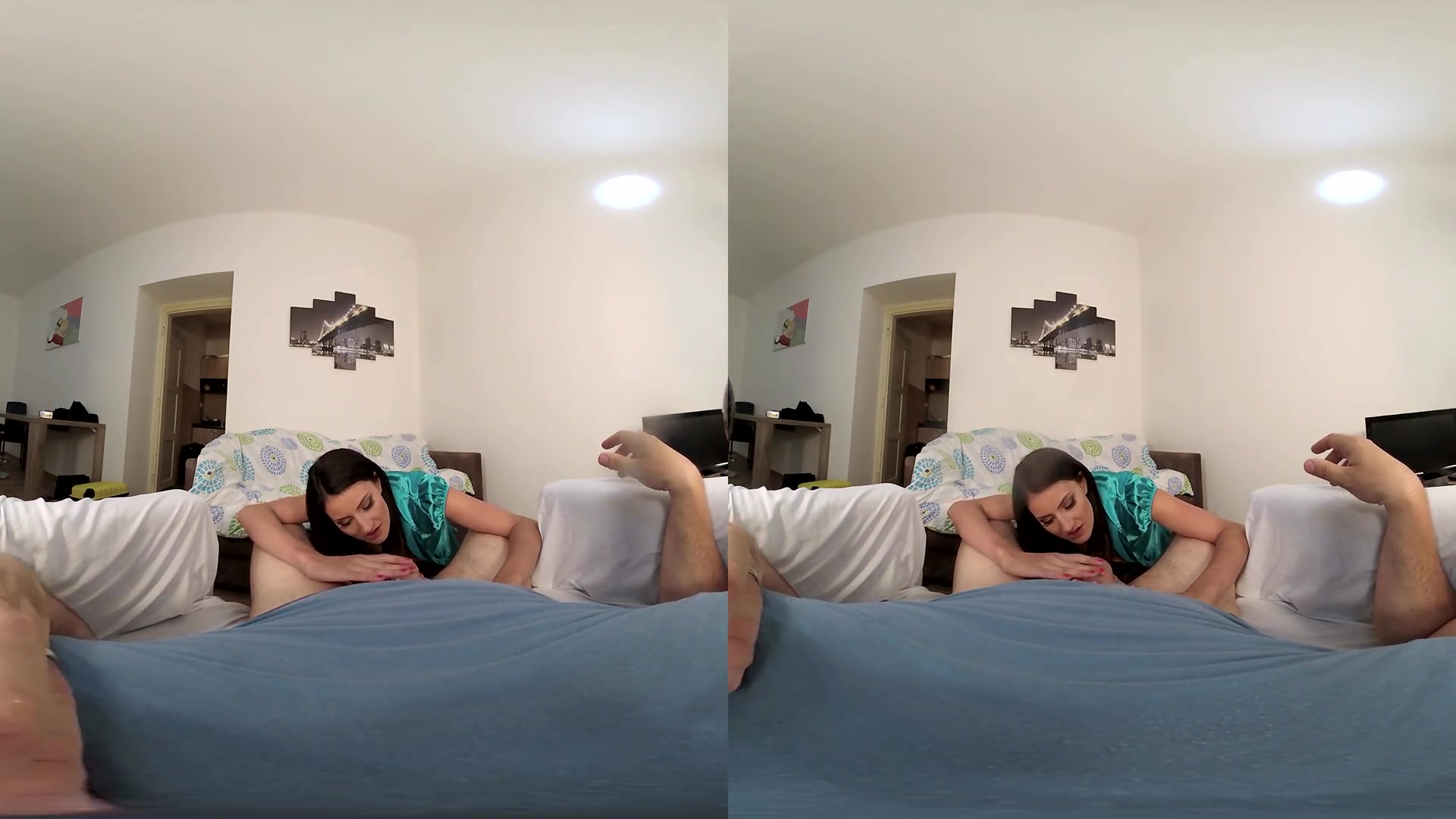 Tiny Tina: Office Girl - Petite Brunette Comes Home from Work With You
