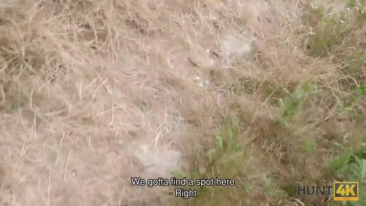 HUNT4K. Graceful brunette gives blowjob and gets banged for cash