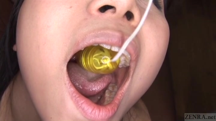 Subtitled CMNF bizarre JAV throat and nipple teasing