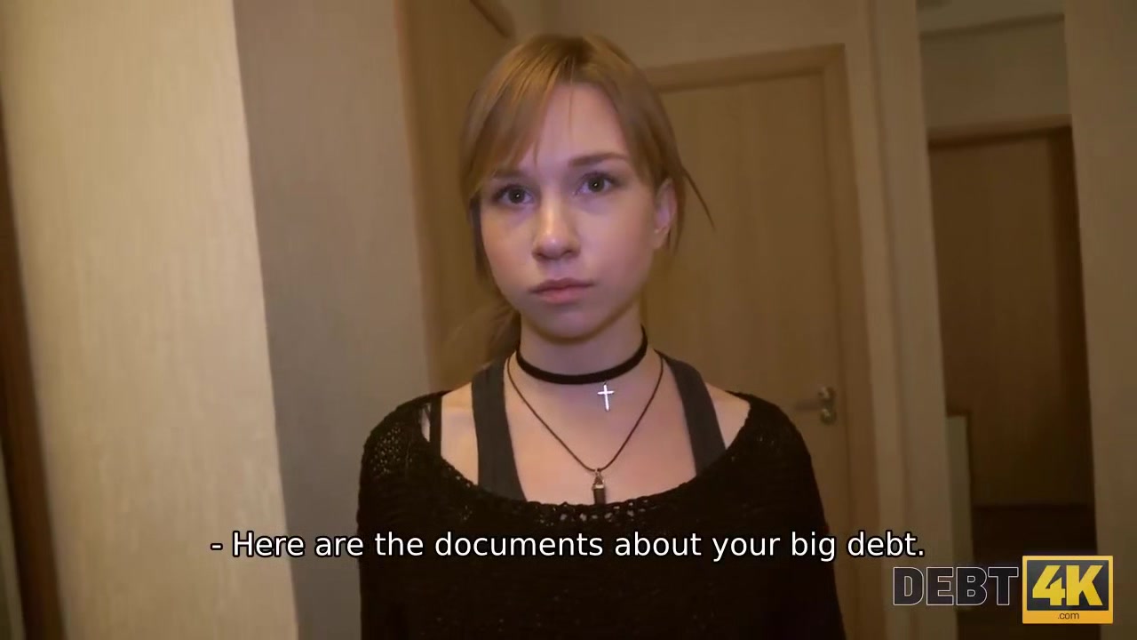 Debt4k. Alice Klay gets fucked by stranger because she took out a loan for iPhone