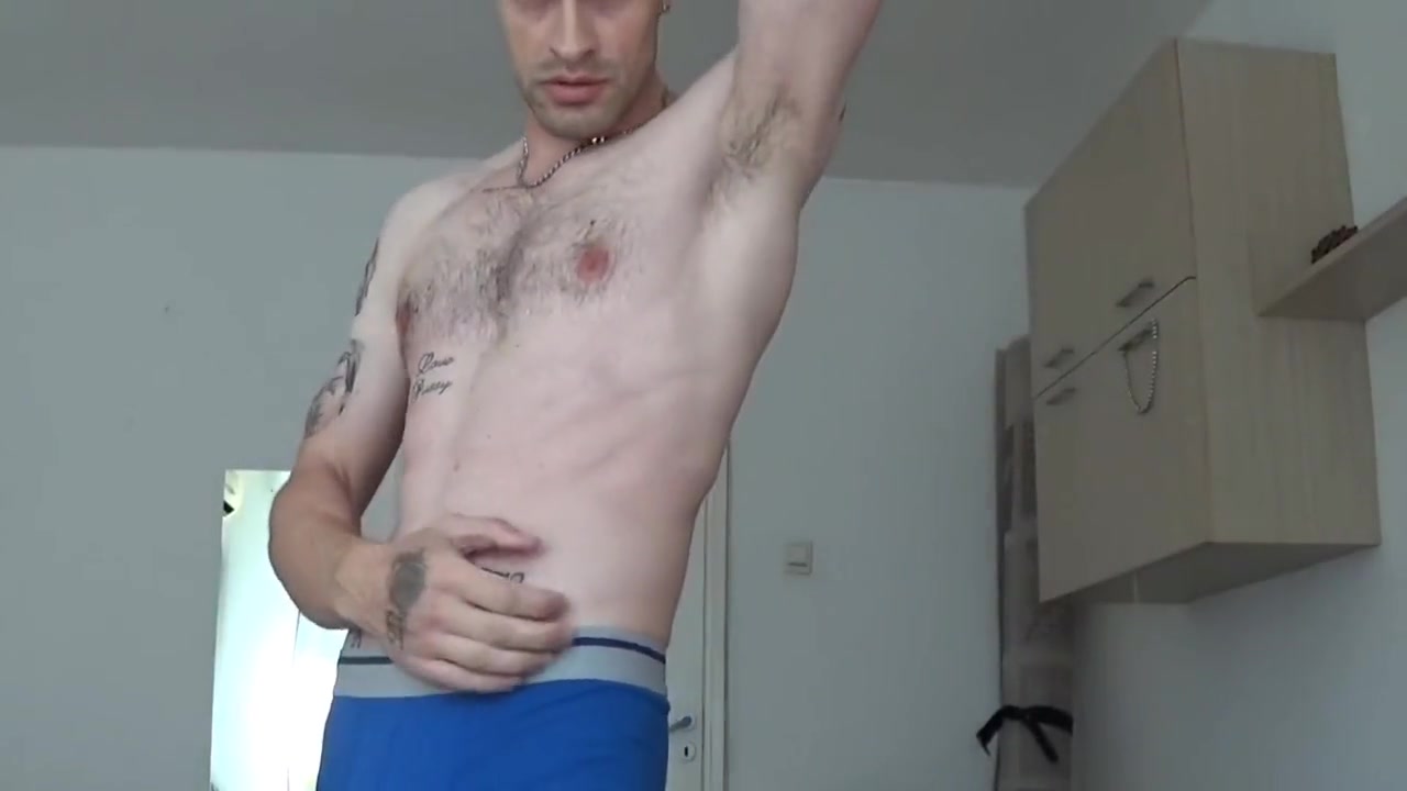 Working Out, Muscles, Flexing, Lean Ripped Body, Hairy Chest, Nipples, Armpits
