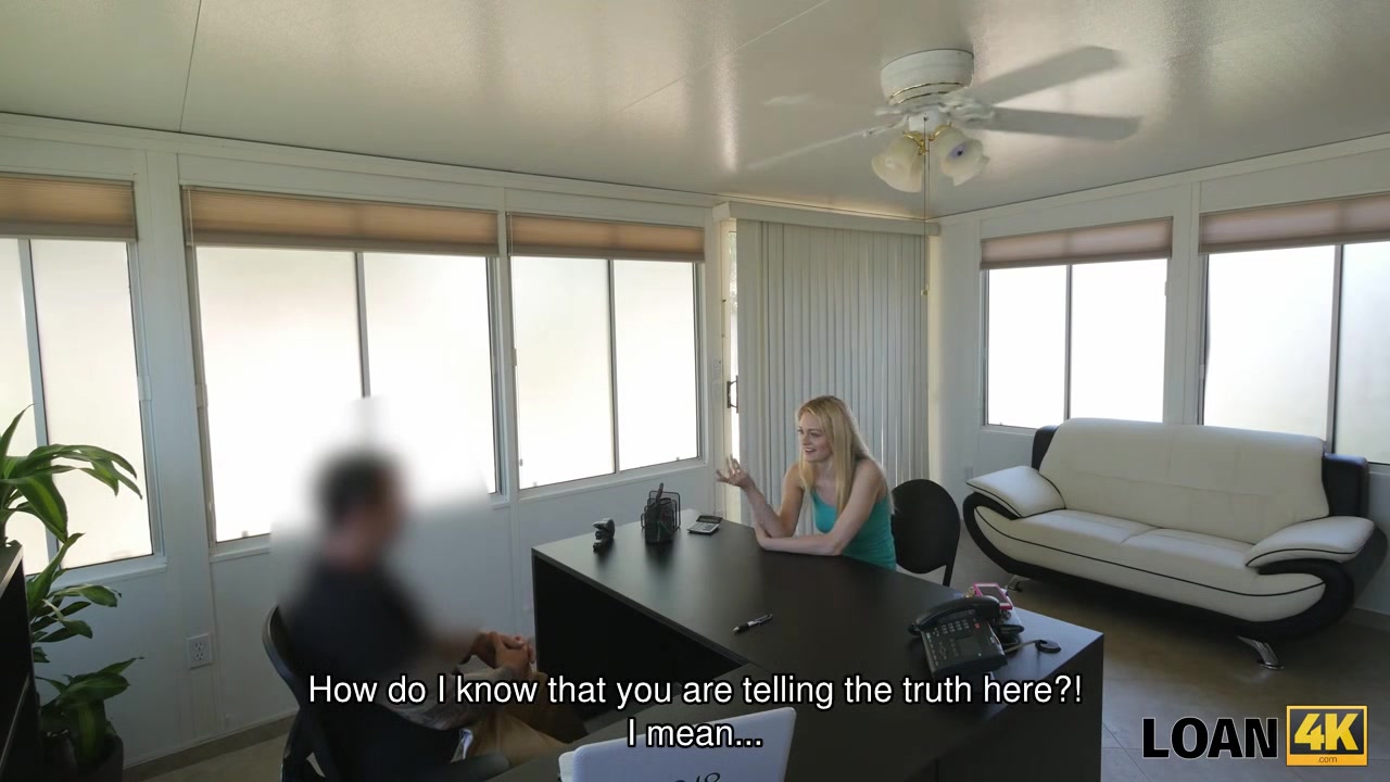 LOAN4K. Loan agent offers his help in exchange for passionate sex