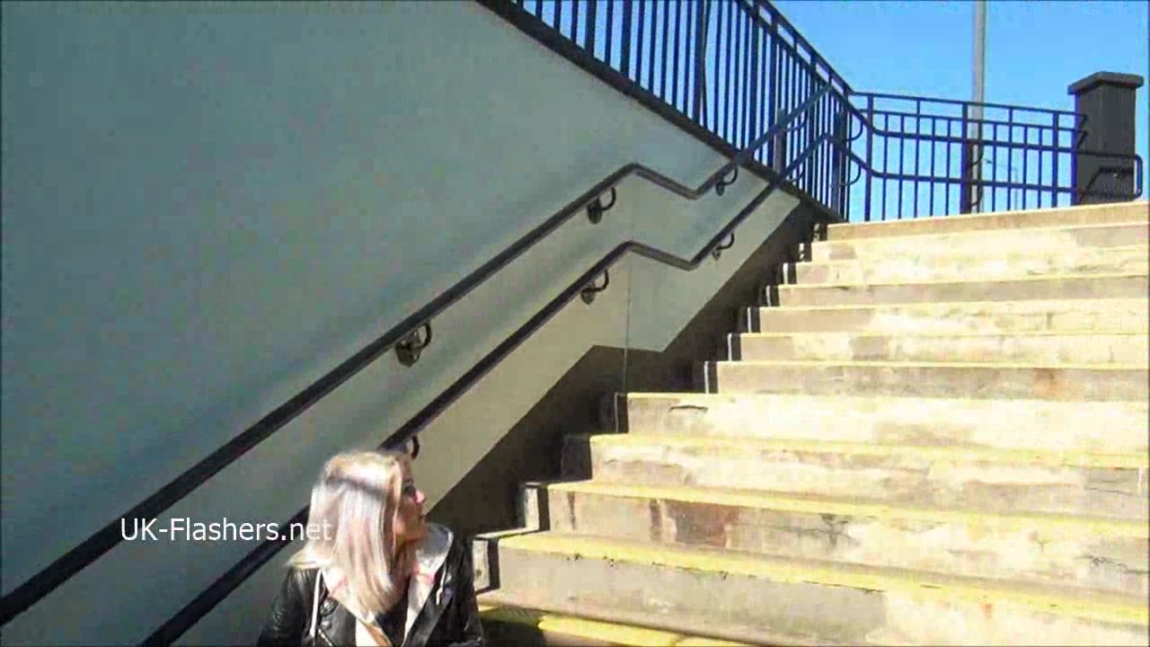 Blonde amateur babe Lissas public flashing and homemade footage