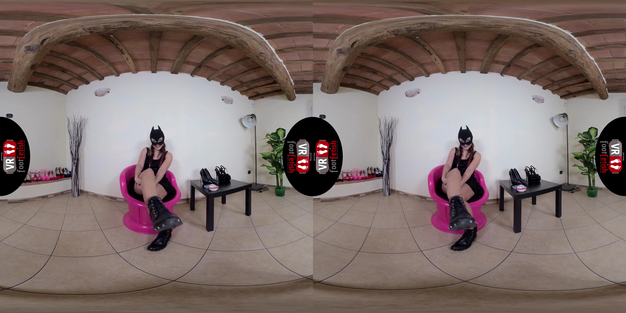 Stunningly Beautiful LadyNight Teasing you with Her Silky Feet; Foot Fetish Virtual Reality