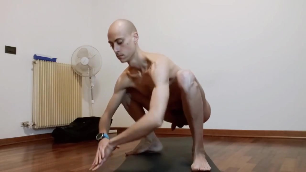 Nude Yoga And Anal Plug