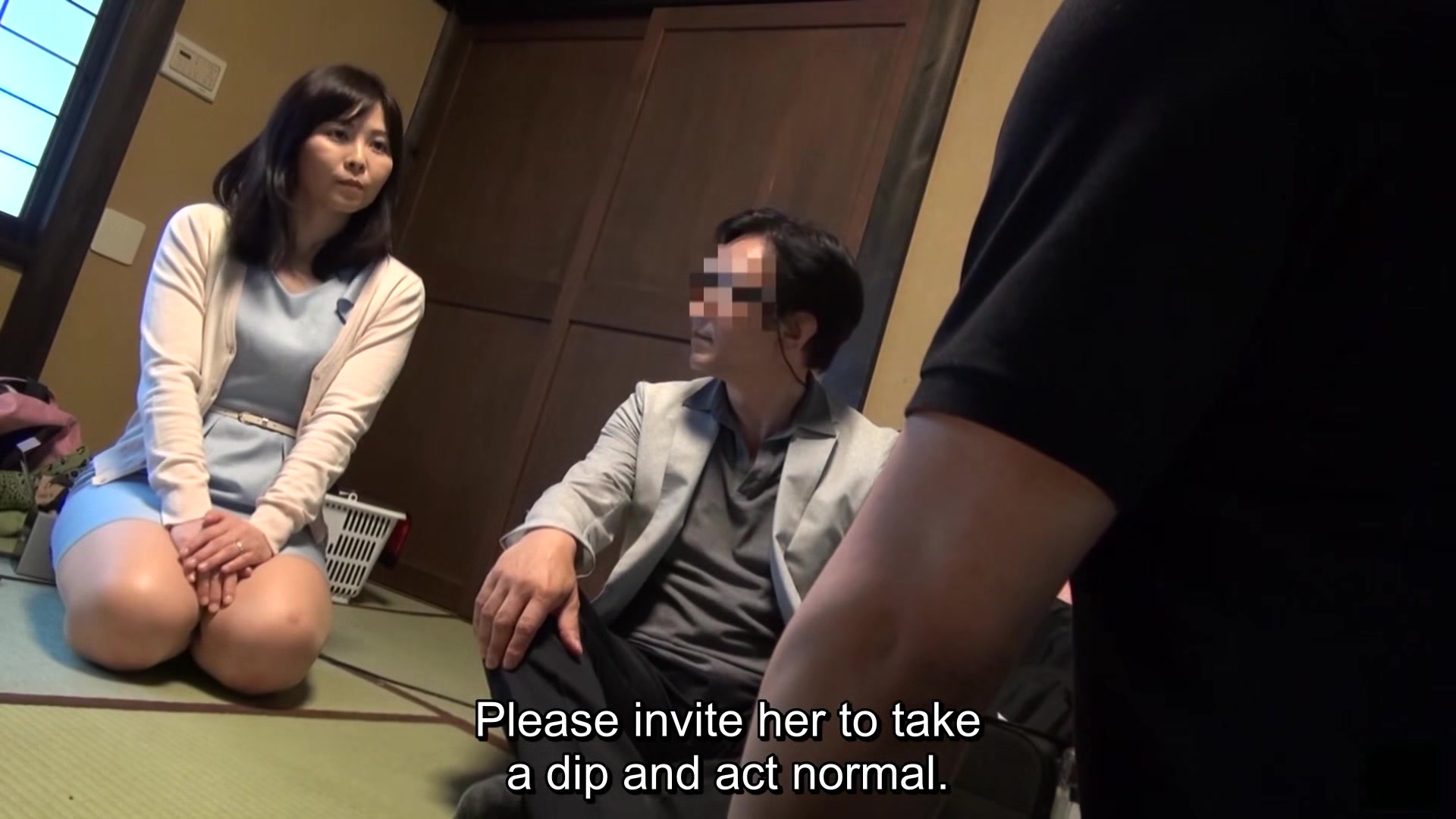 Japanese hotwife swapping first time foursome prank scenario