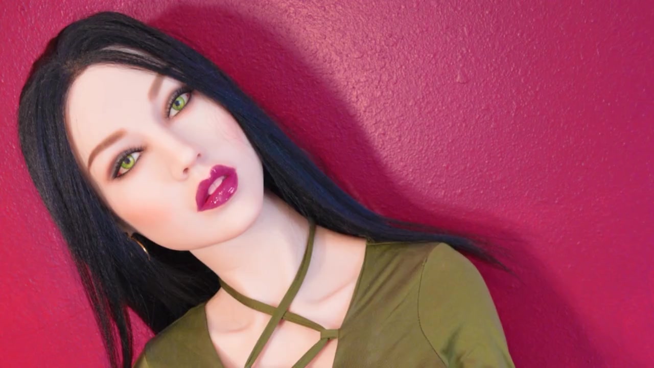 Hot pussy, naughty in bed brunette sex doll