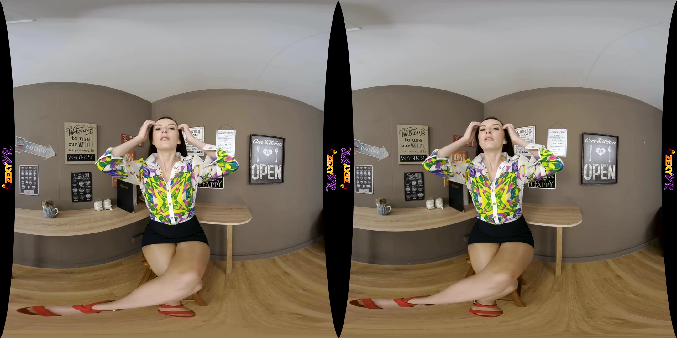 Sophia Smith in Coffee Shop Stripper - ZexyVR