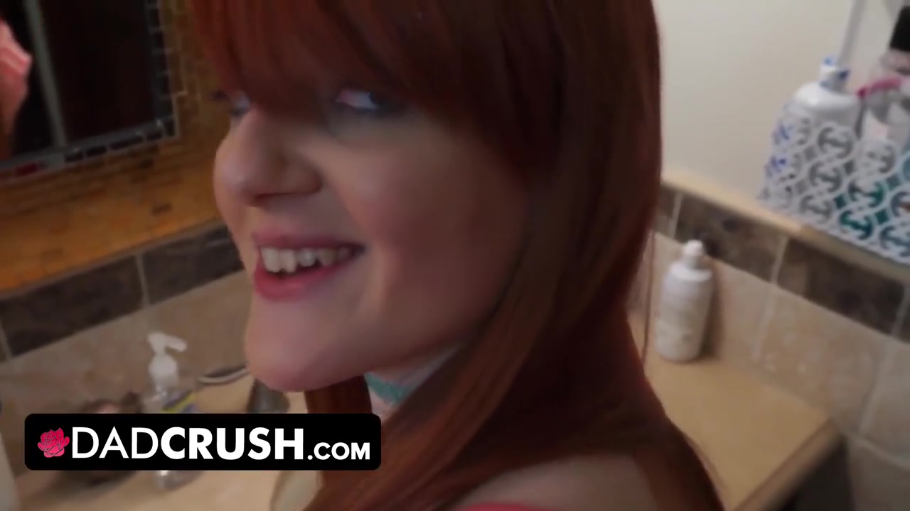 Step dad Crush - Free Premium Video Petite Innocent Redhead Stepdaughter Gets Surprised By Her Stepdads Cock In The Bathroom