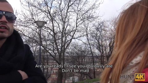 HUNT4K. Seductive babe with pretty face and sexy body is a whore