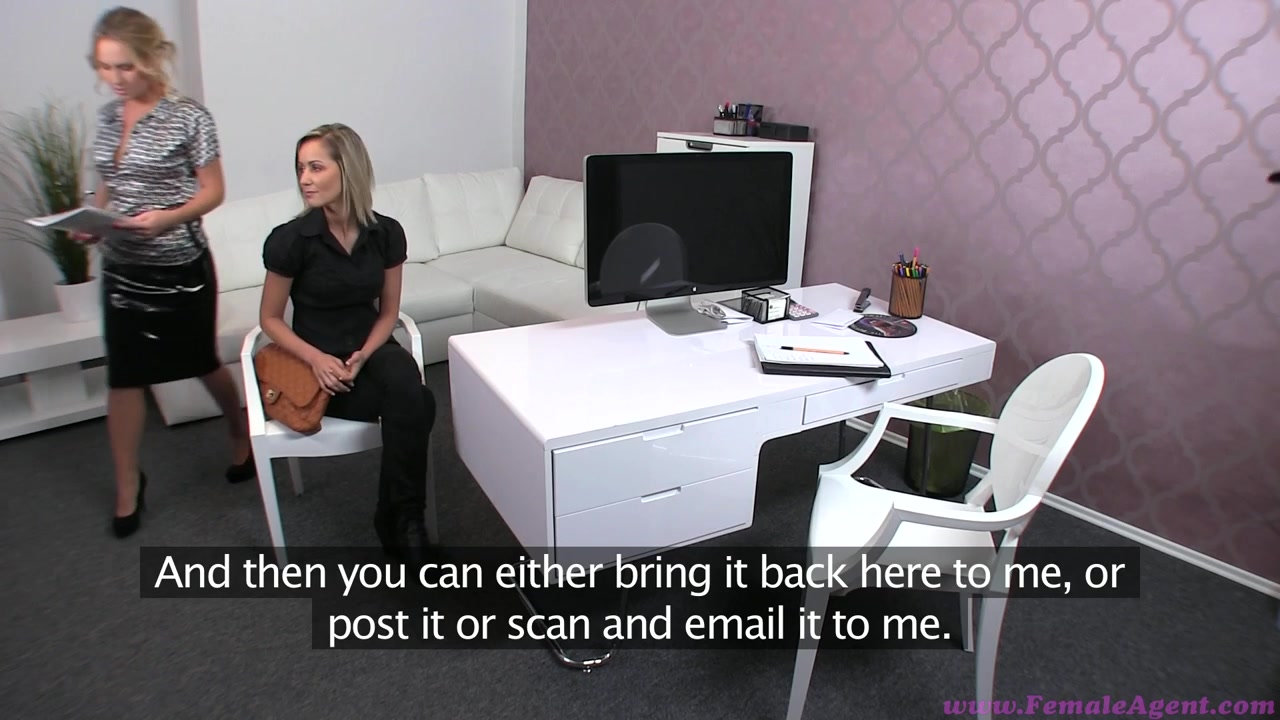 Delicious blonde Nancy during her porn casting