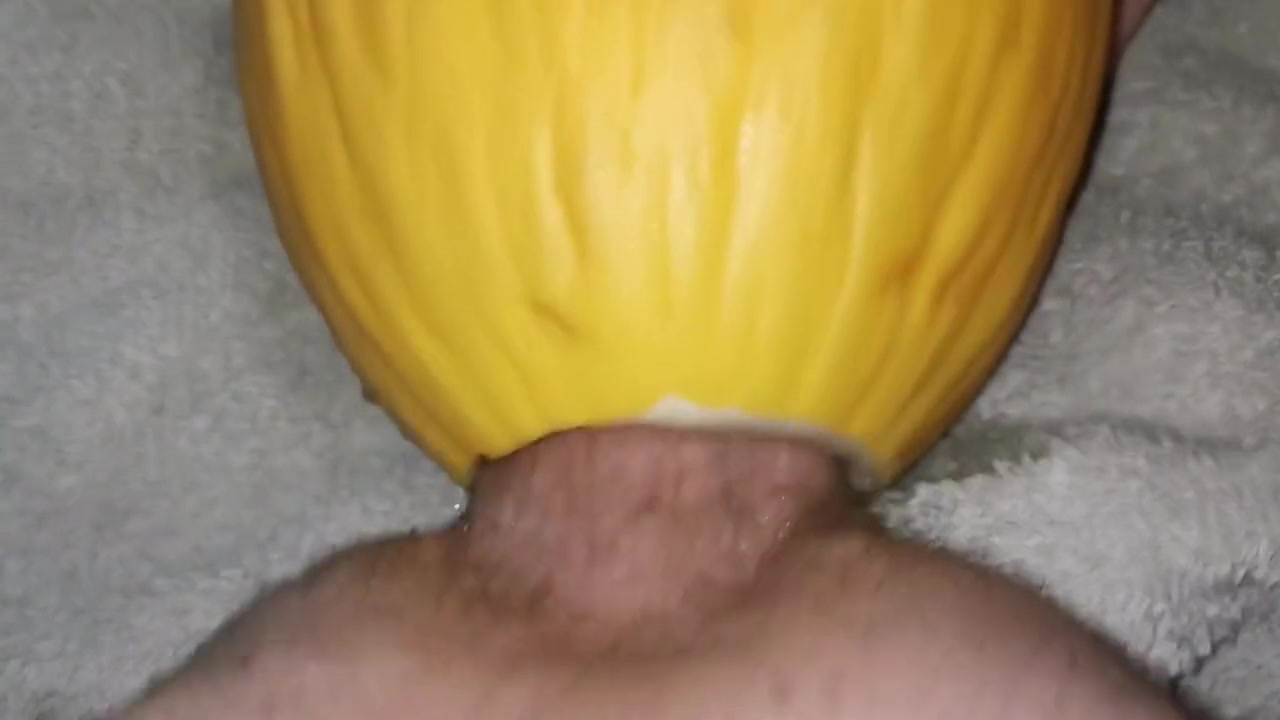 Big Dick Fucking Watermelon Close Up