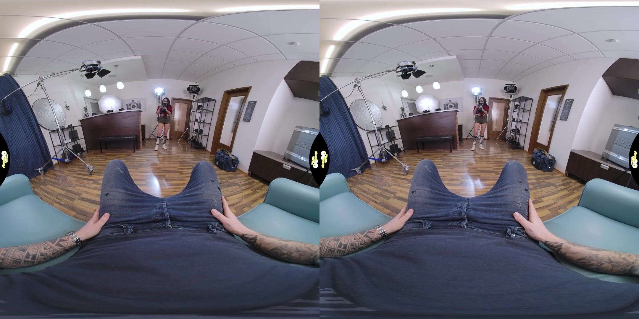 Stay In Studio with Horny - Photographer Katy Rose Gives you a Hot Blowjob Before she Fucks You
