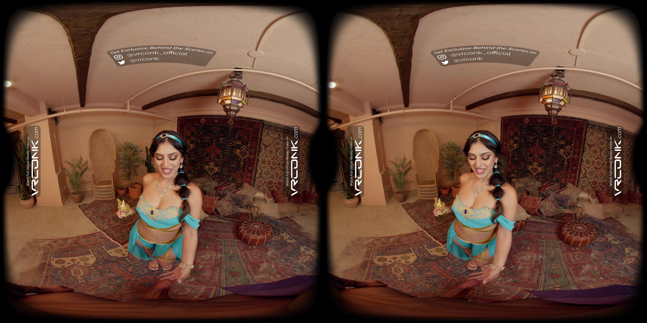 VR Conk Jasmine & Aladdin Porn Parody With The Hot - Sophia Leone In VR Porn