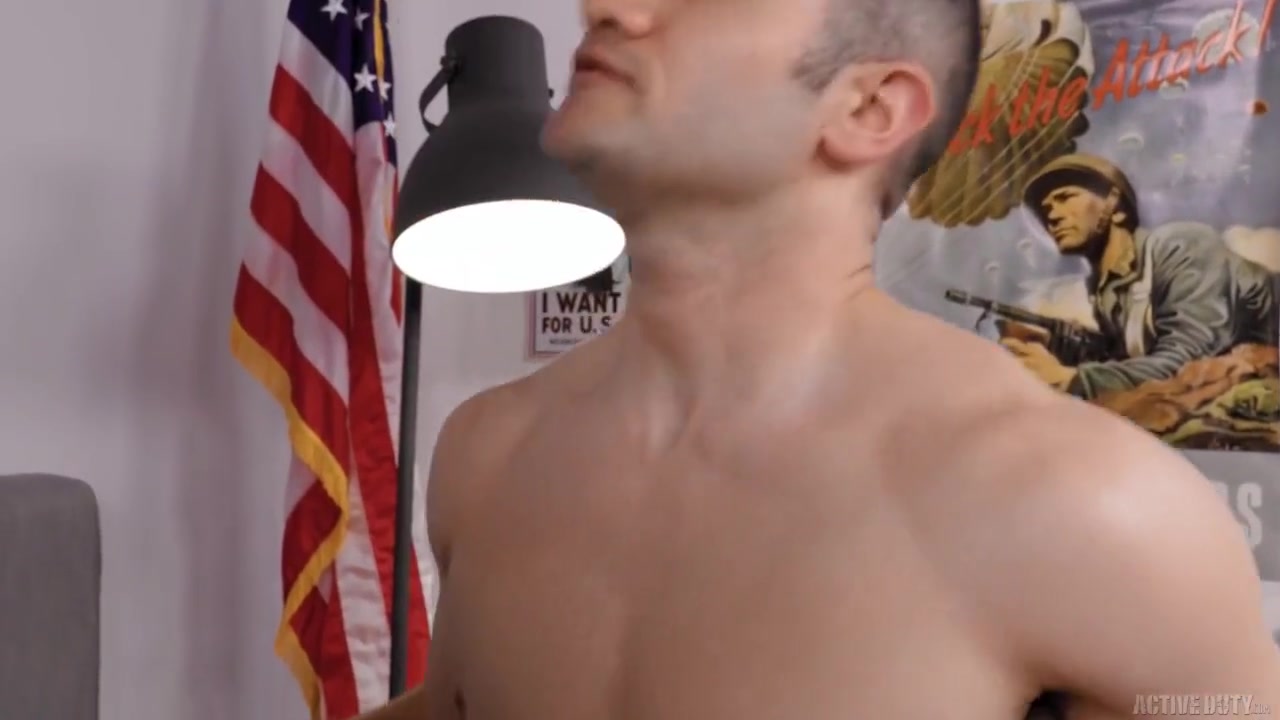 Kyler Drayke - In Uniform Jerking Big Dick