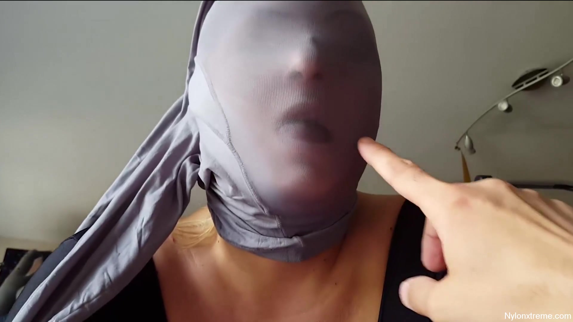 79 Nylon Shinny Grey Pantyhose Encasement - Sex Movies Featuring Sexy Tights