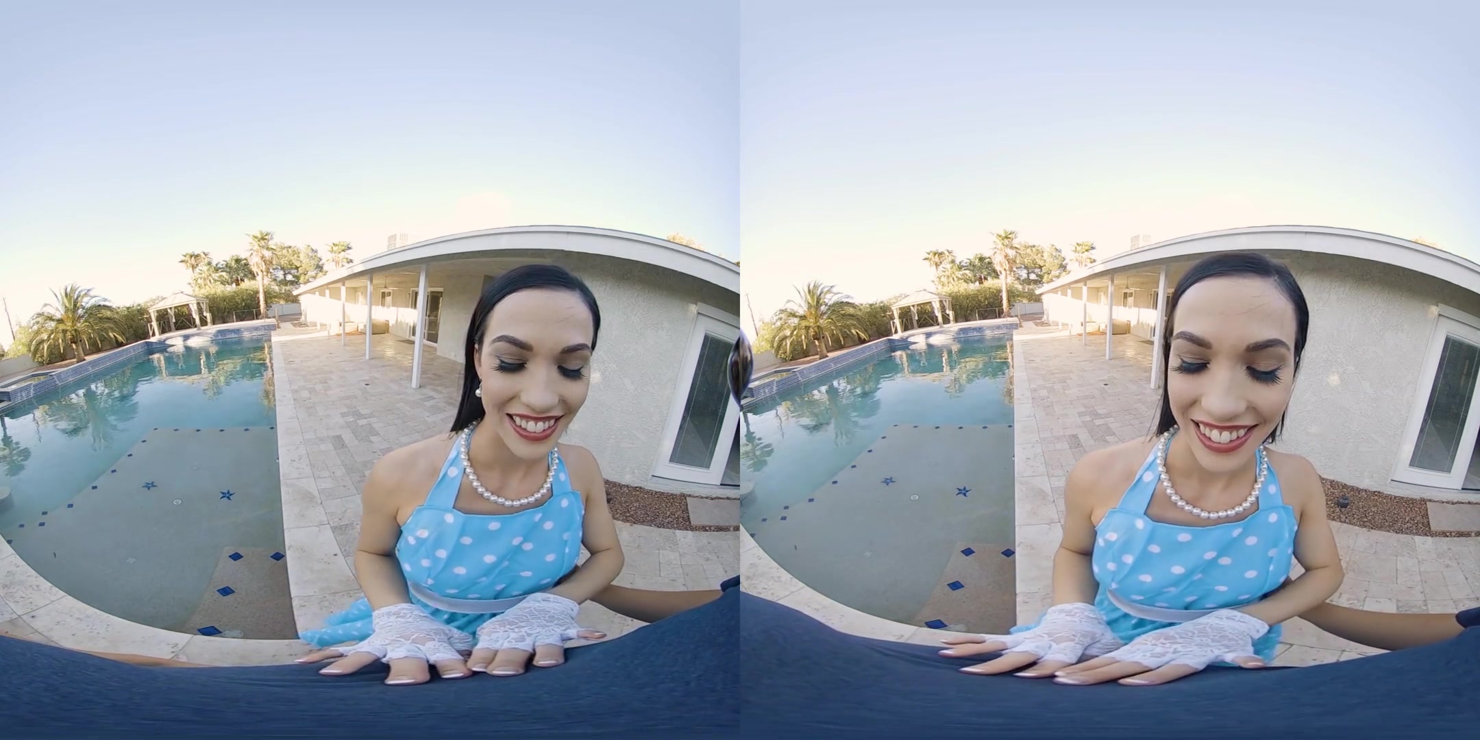 Pussy Harbor - Outdoor Poolside Blowjob Cum Swallow