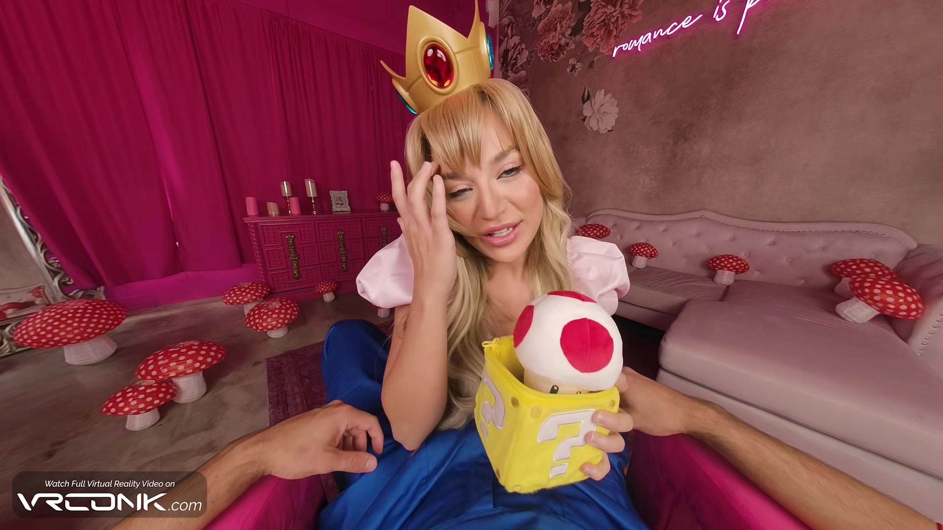 VR Conk Sexy Blake Blossom Gets Pounded Hard In Mario Princess Peach Cosplay HD Porn Parody