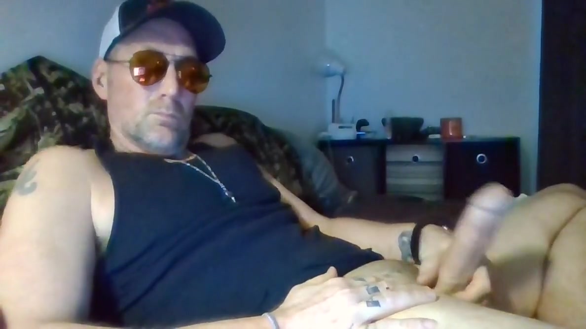 Big White Cock In Sunglasses Solo