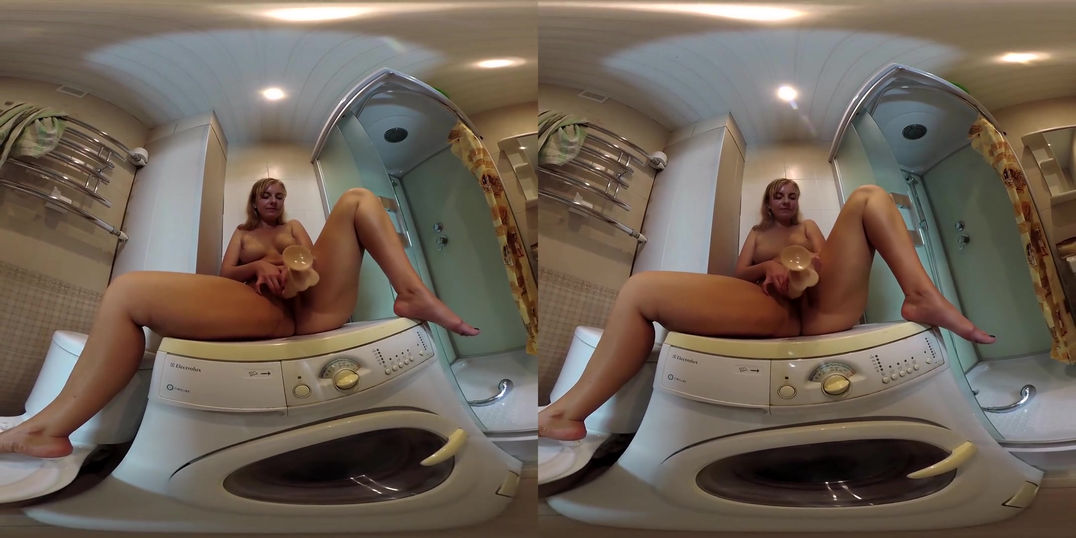 Agneta Masturbates in the Bathroom - SexLikeReal
