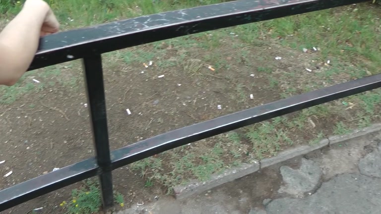 Passionate girl has sex in public place