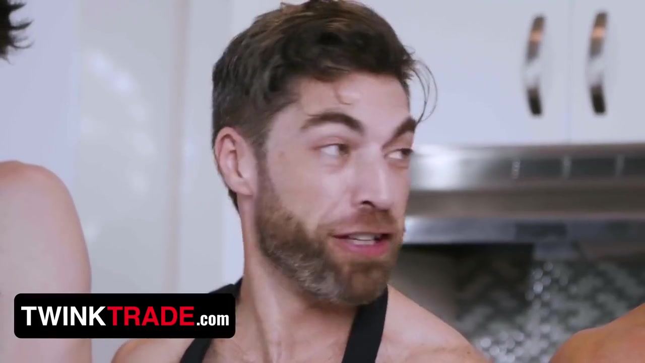 Only Matt, Edward Terrant And Manuel Skye In Hot Men In Aprons Have A Horny Foursome In The Kitchen