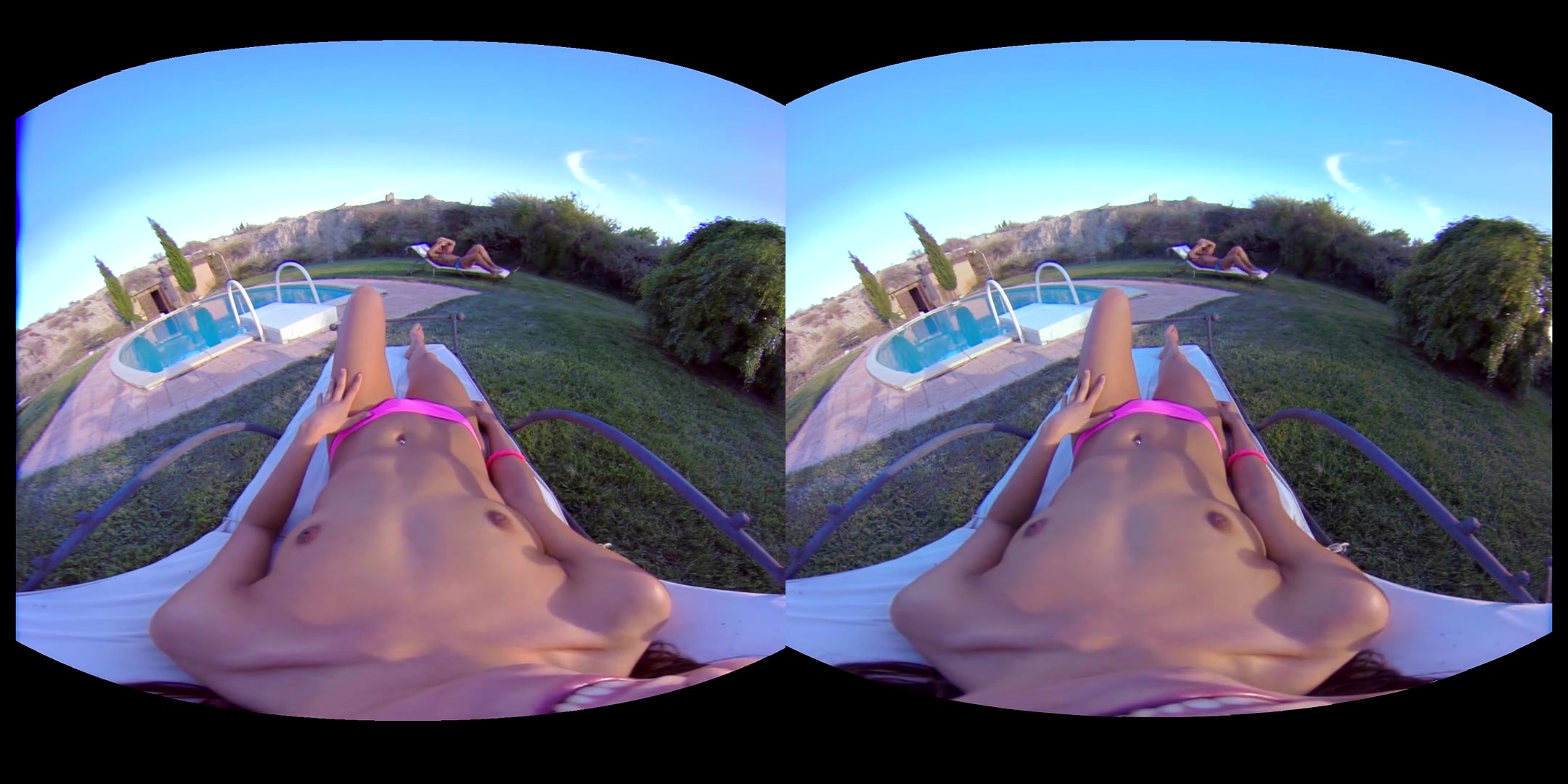 Gala Brown in Countryside Pool - VirtualRealPassion