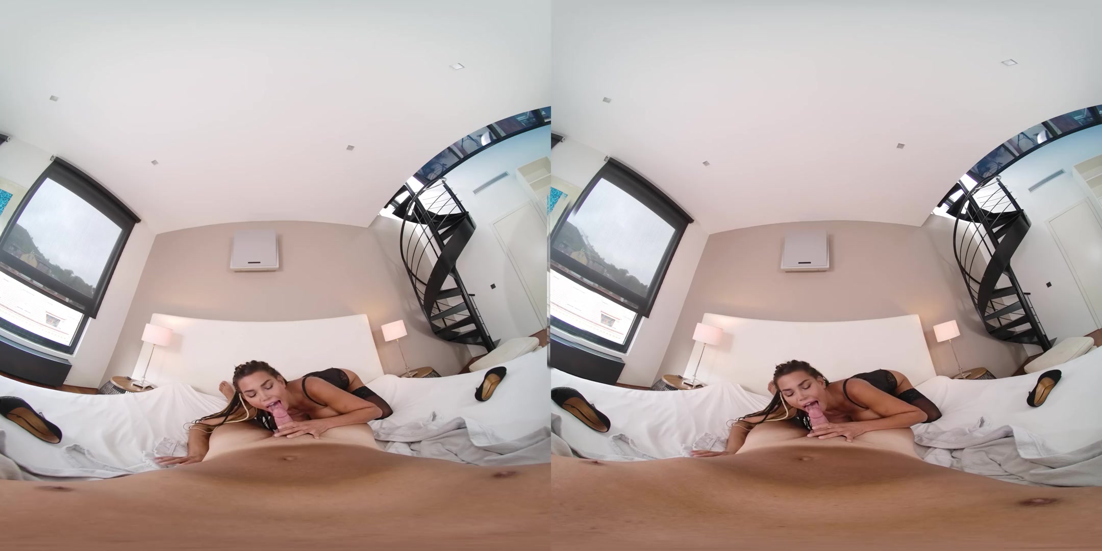 Open Borders: Curvy Slovakia; Huge Tits Pornstar in Black Lingerie High Quality VR Porn