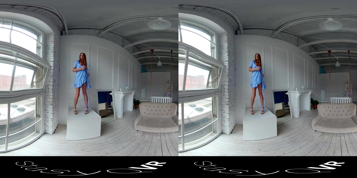 VR porn - Red Hair, Blue Dress - StasyQ VR