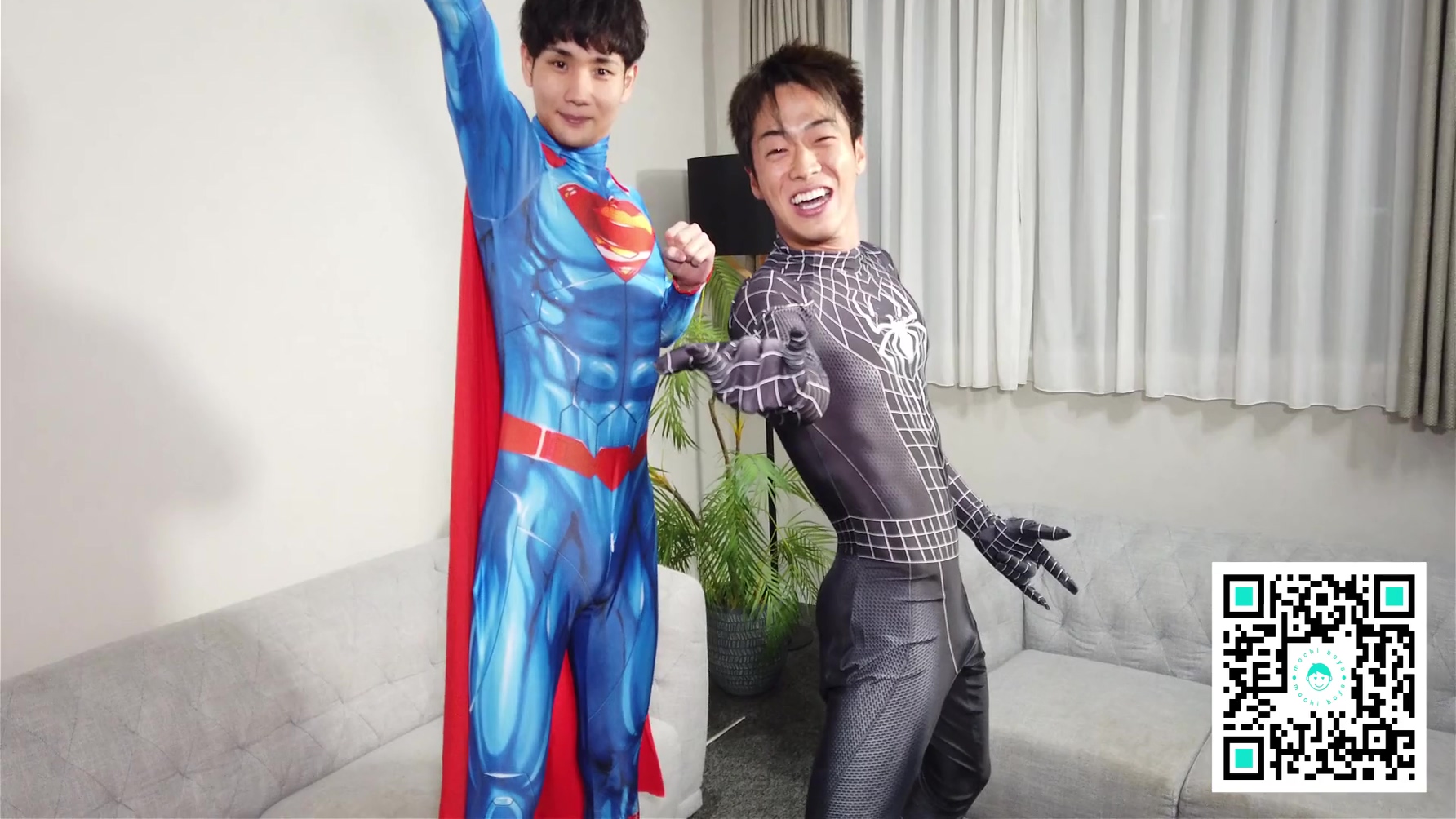 X Superman Sexy Costume Roleplay With Spider Man
