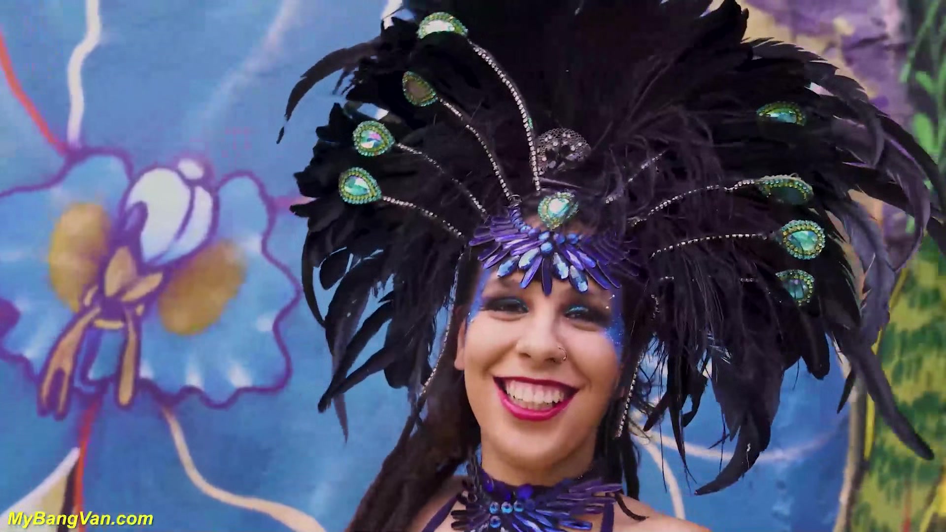 samba dancer anal in my bang van