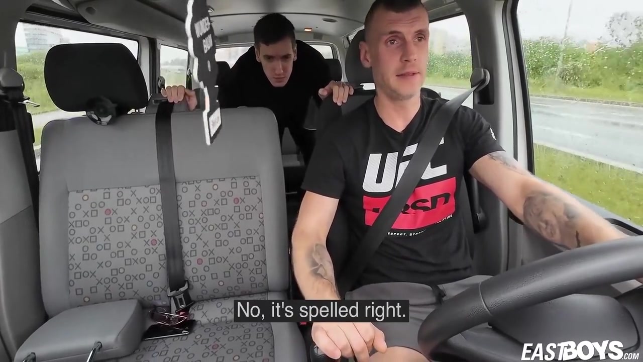 Dominik Balta And Taxi Driver - Big Dick Fucks Twink Boy Customer Hard