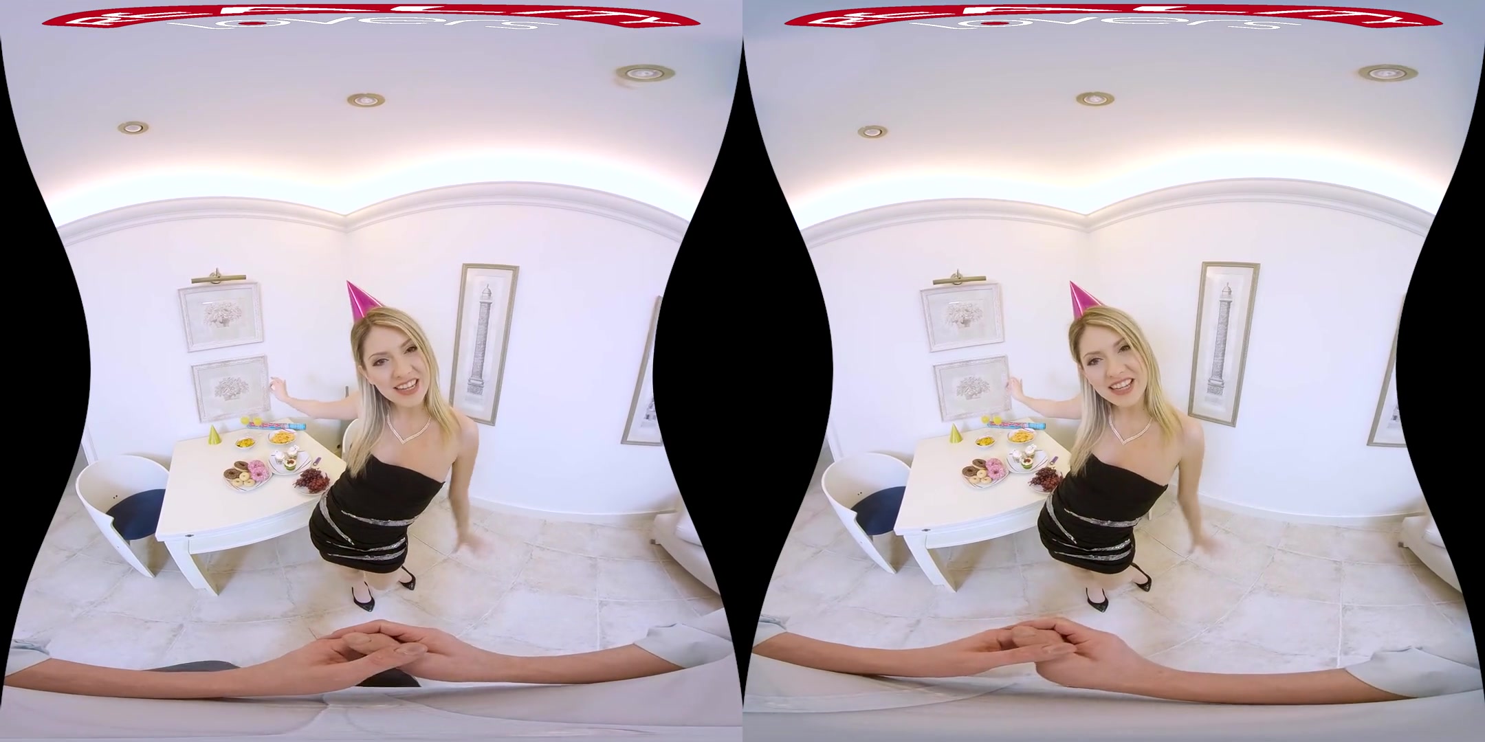 Creampie Birthday Party - Shaved Blonde Hardcore POV