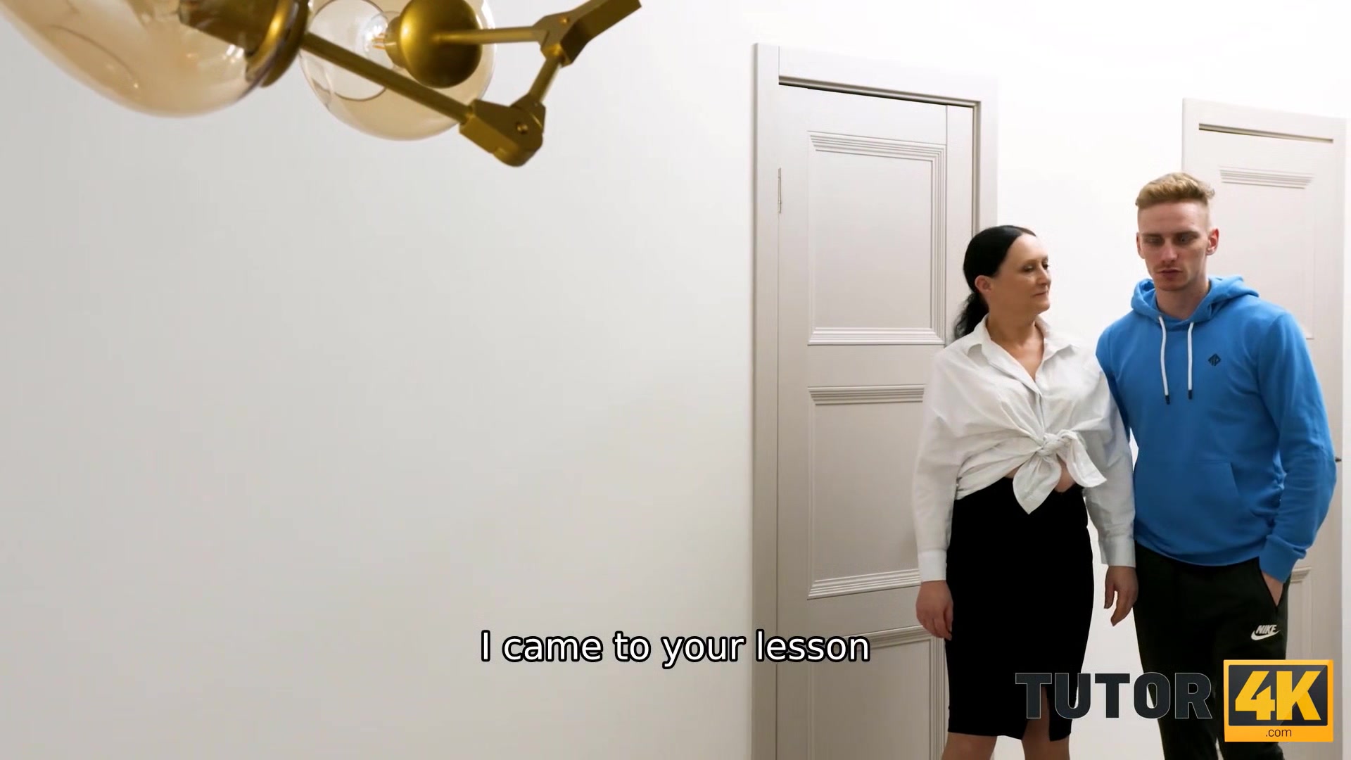 TUTOR4K. Instead of preparing for exam prankster has sex with new tutor