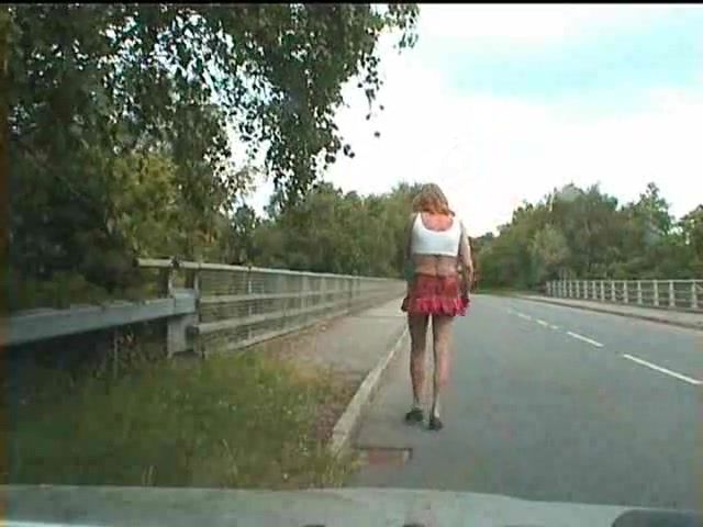 Horny Transgender Teasing Outdoor