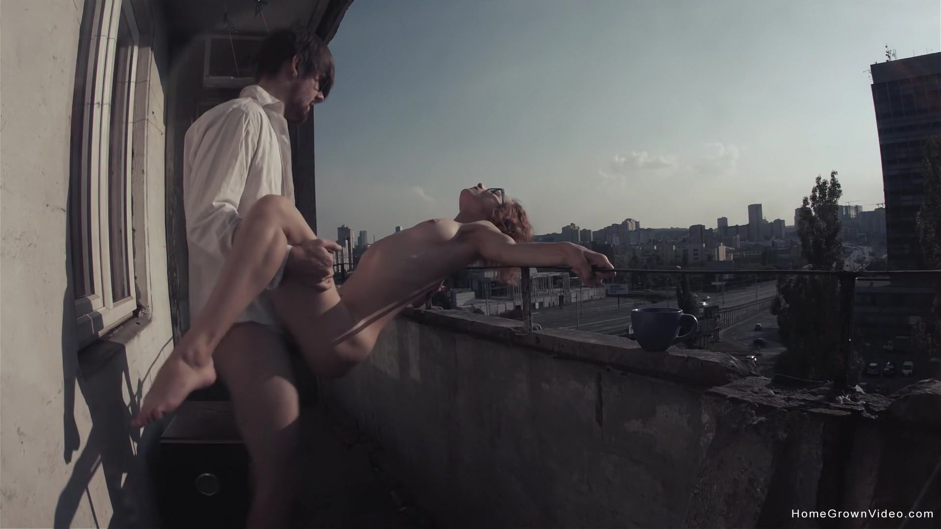 Eva Fucked Out On The Balcony - Eva Fucked Out On The Balcony
