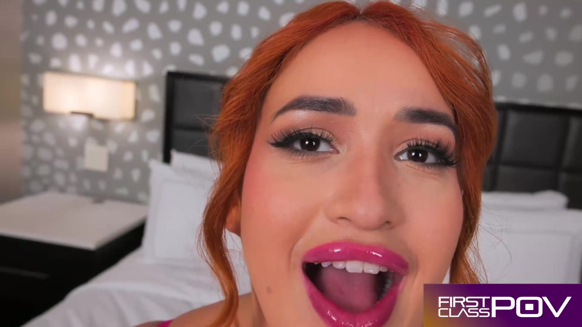 Redhead Nia Bleu Cant Resist From Mans Huge Dick
