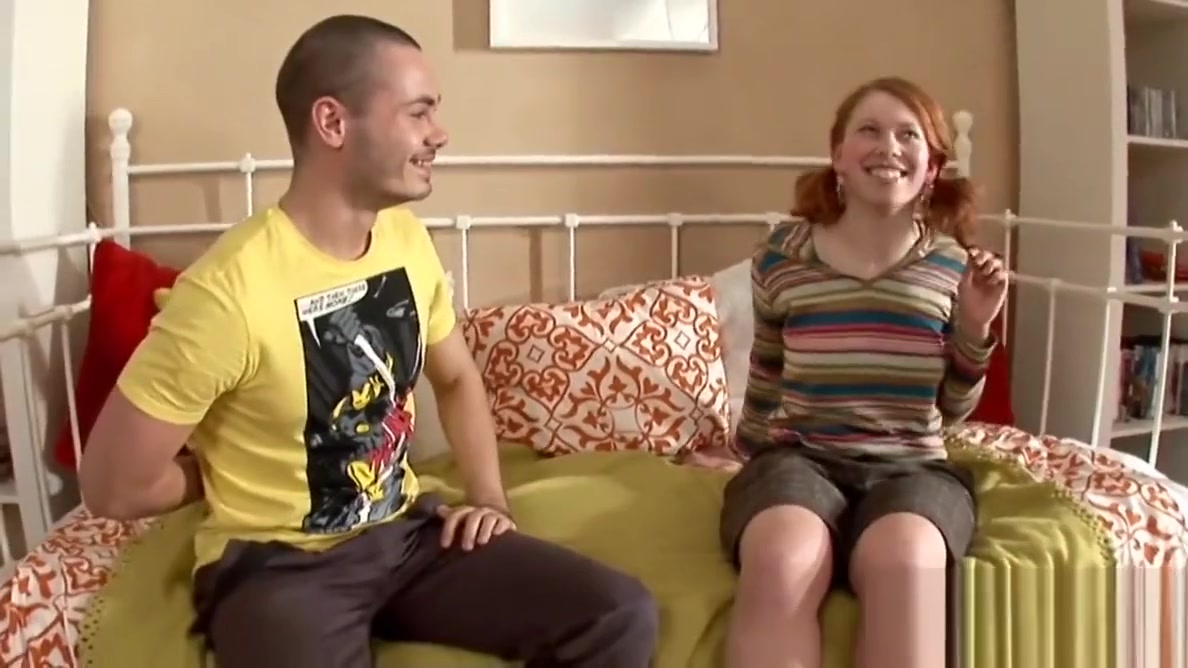 Redhead teen 18+ in pigtails gets her wet pussy pumped