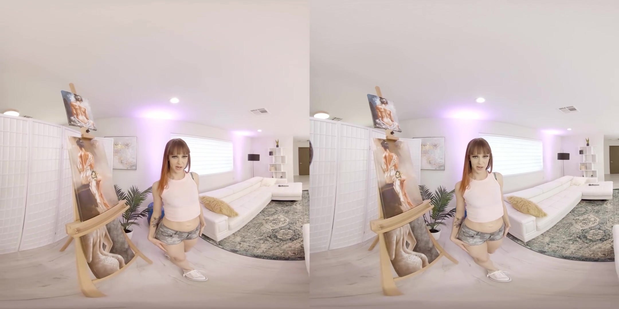 Naughty Stepdaughter - Redhead Slut teen 18+ Tempts her Stepfather