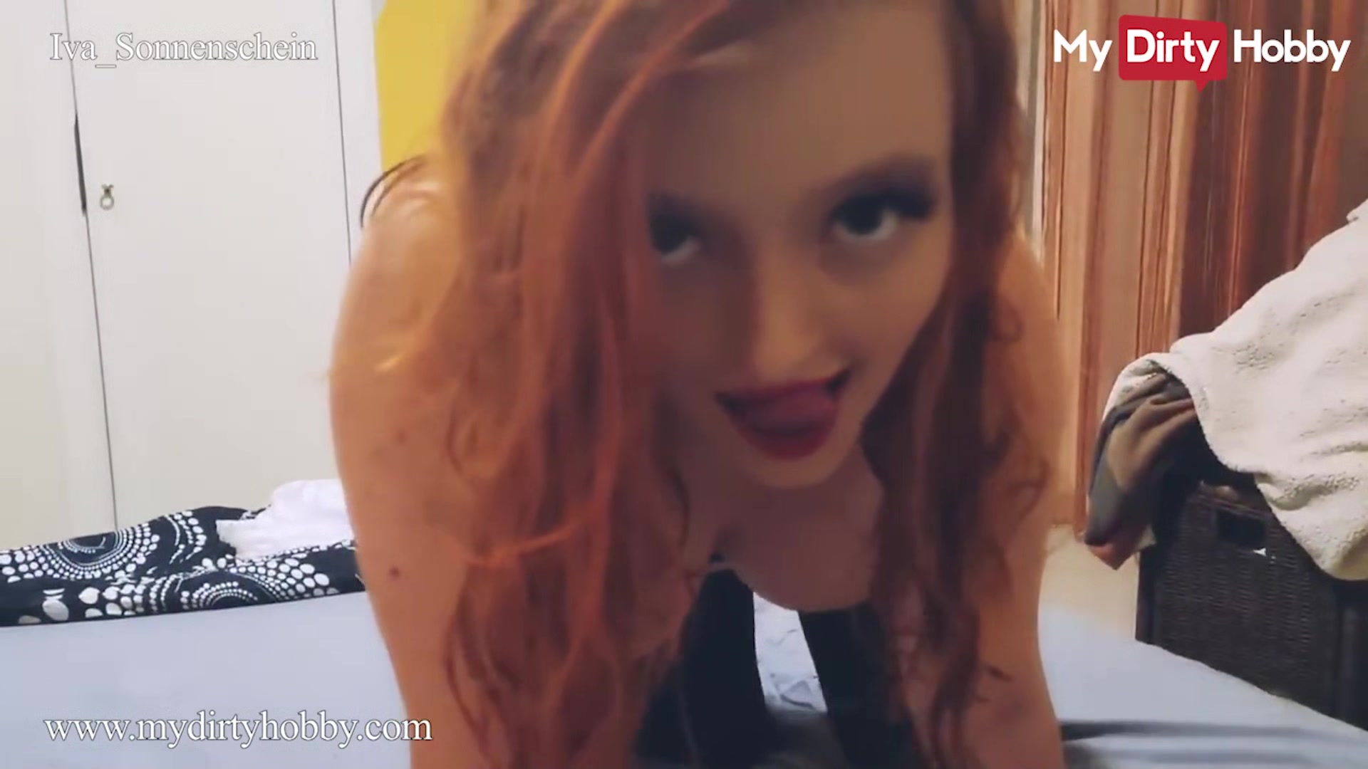 MyDirtyHobby - Hot Redhead Iva_Sonnenschein Is Shy At First But Then She Shows Her Naughty Side On Bed