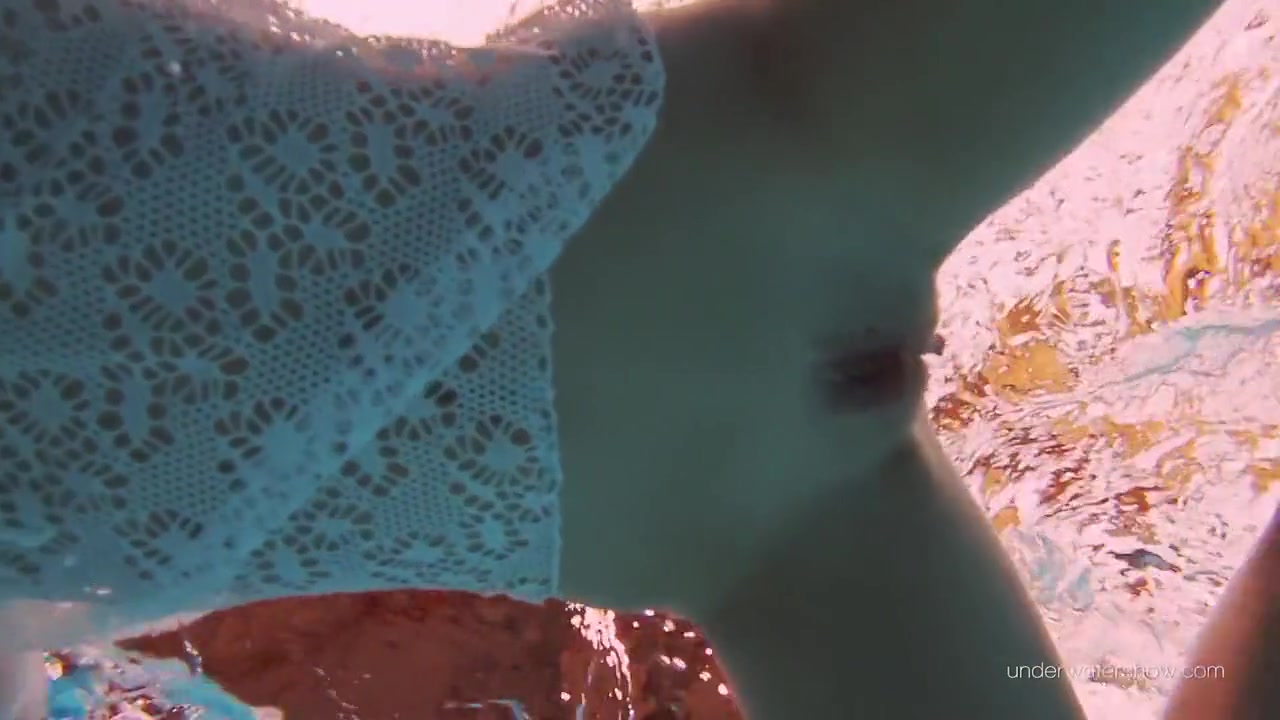 White Dressed Tight Hairy Babe Underwater - Katy Soroka