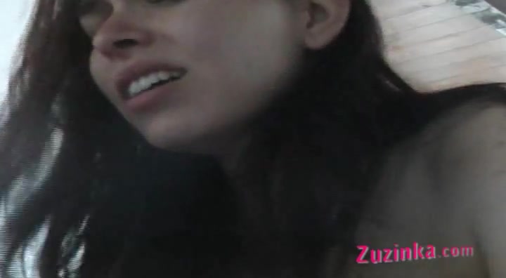 Amateur czech Zuzinka fucks huge dick