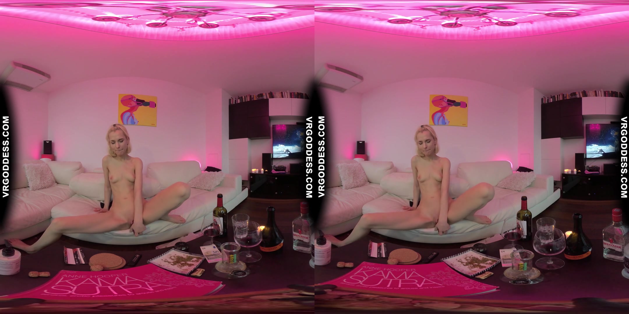 Synthwave Aesthetic Pink Teen Poppy Smoking Bong Sensual Teasing Pleasing Herself Real Female Orgasm
